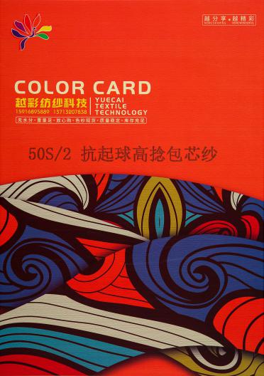 50S/2抗起球高捻包芯紗
