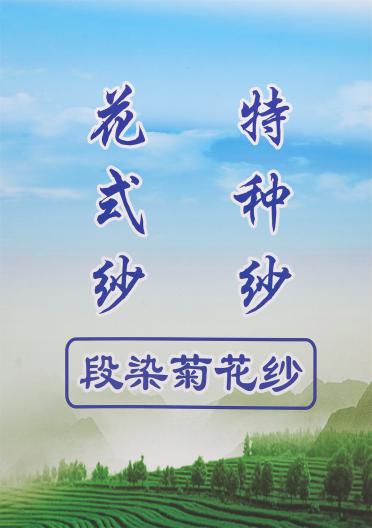 段染菊花紗