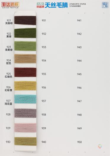 57S/3 抗起球天絲毛腈