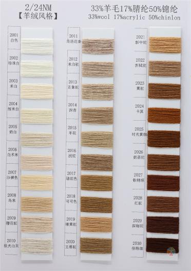 2/24NM 33%羊毛 17%腈綸 50%尼龍