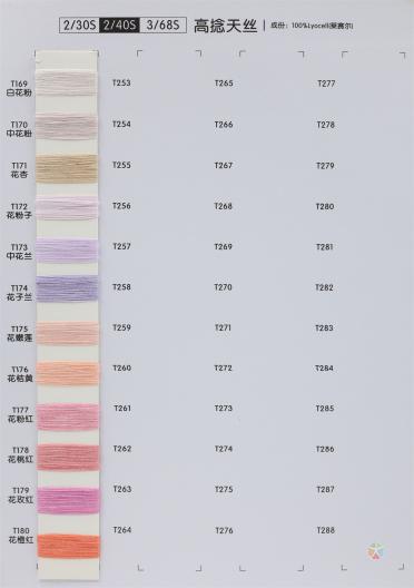 2/30S 2/40S 3/68S高捻天絲/2/28S 2/37S?金蔥天絲