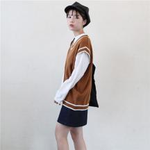 v領(lǐng)馬甲背心針織衫
