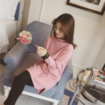 中長(zhǎng)款套頭毛衣連衣裙女