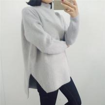 女裝圓領(lǐng)套頭長袖毛衣羊毛衫