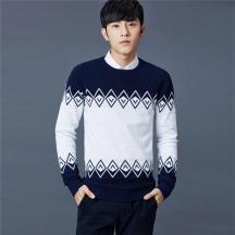 時(shí)尚純棉長(zhǎng)袖套頭毛衣