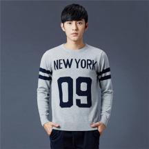 圓領(lǐng)打底衫青少年字母印花男毛衣