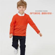 春裝新品中大童男童套頭毛衣