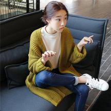 時尚百搭氣質(zhì)中長款毛衣外套