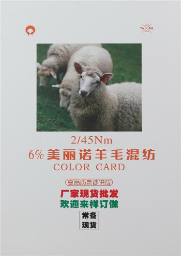 2/45NM 6%美麗諾羊毛混紡